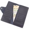 Кожаный бумажник синего цвета с отделением для мелочи - ST Leather (18002) - 5