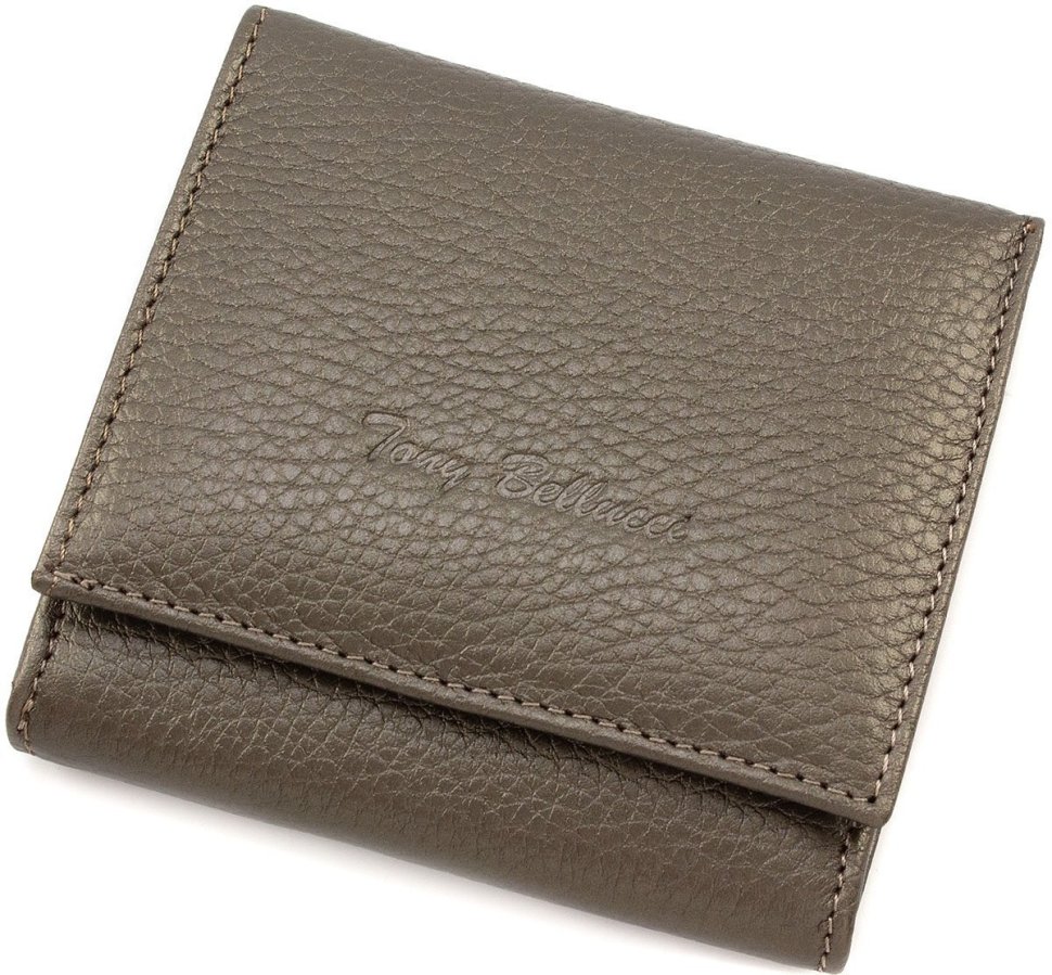 Маленький гаманець мідного кольору з фактурної шкіри Tony Bellucci (10776)