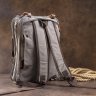Містка сумка-трансформер сірого кольору з текстилю Vintage (20151) - 9