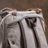 Містка сумка-трансформер сірого кольору з текстилю Vintage (20151) - 10