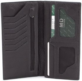 Черный купюрник из натуральной кожи на магнитах MD Leather (18899)