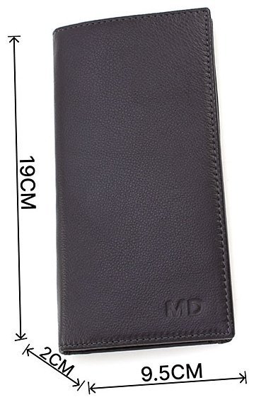Черный купюрник из натуральной кожи на магнитах MD Leather (18899) modnotak фото №3