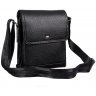 Наплечная сумка черного цвета из натуральной кожи Desisan (1354-01) - 4