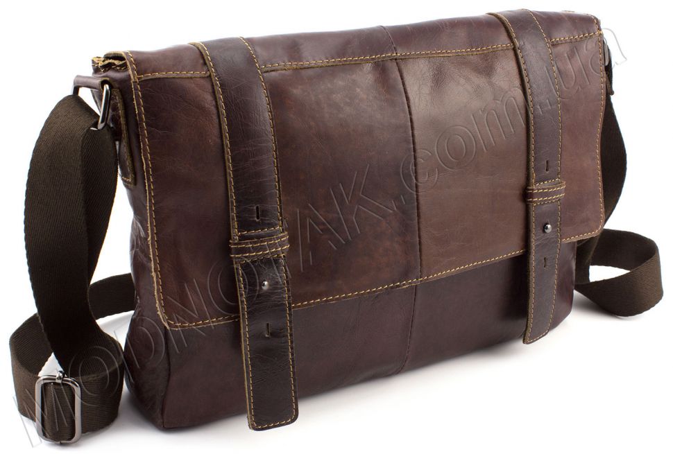 Вінтажна сумка-месенджер коричневого кольору KLEVENT (11532)