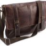 Винтажная сумка-мессенджер коричневого цвета KLEVENT (11532) - 6