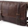Винтажная сумка-мессенджер коричневого цвета KLEVENT (11532) - 5