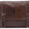 Винтажная сумка-мессенджер коричневого цвета KLEVENT (11532) - 1