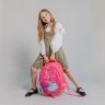 Розовый девчачий текстильный рюкзак для школы с принтом Bagland Butterfly 55638 - 6