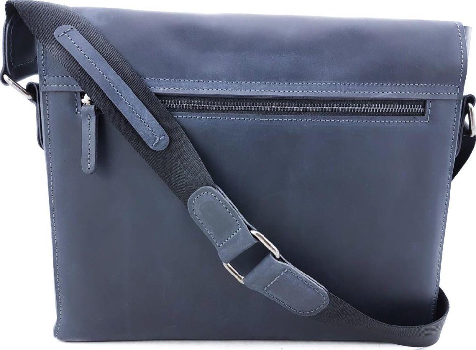 Горизонтальна сумка синього кольору з клапаном VATTO (11780)