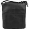 Чоловіча сумка класичного стилю в чорному кольорі з м'якої шкіри Borsa Leather (19337) - 1