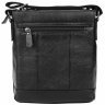 Чоловіча сумка класичного стилю в чорному кольорі з м'якої шкіри Borsa Leather (19337) - 3