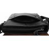 Мужская сумка классического стиля в черном цвете из мягкой кожи Borsa Leather (19337) - 6