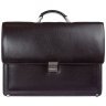 Классический повседневный мужской портфель из натуральной кожи флотар коричневого цвета Desisan 106938 с плечевым ремнем modnotak фото - 1