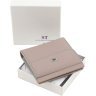 Темно-рожевий жіночий гаманець маленького розміру із натуральної шкіри на магніті ST Leather 1767338 - 9