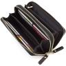 Чорний лаковий гаманець-клатч на дві блискавки ST Leather (16316) - 2