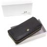 Чорний лаковий гаманець-клатч на дві блискавки ST Leather (16316) - 5