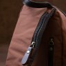 Коричневая мужская сумка-слинг через плечо из нейлона Vintage (20634) - 9