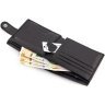 Чоловічий гаманець із натуральної шкіри чорного кольору із кишенею для монет ST Leather 1767438 - 7