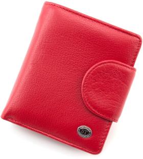 Маленький женский кошелек красного цвета ST Leather (16379)