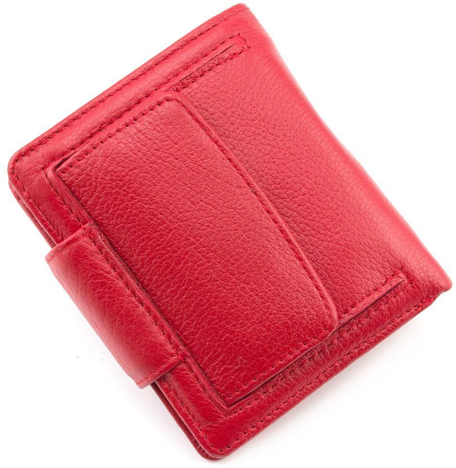 Маленький женский кошелек красного цвета ST Leather (16379)