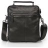 Мужская сумка-барсетка из натуральной черной кожи на две молнии Tiding Bag 77538 modnotak фото - 9