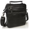 Мужская сумка-барсетка из натуральной черной кожи на две молнии Tiding Bag 77538 modnotak фото - 10