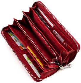 Красный женский кошелек большого размера ST Leather (16660) 