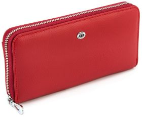 Червоний жіночий гаманець великого розміру ST Leather (16660) - 2