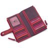 Вертикальний жіночий купюрник із натуральної шкіри фіолетово-рожевого кольору з RFID - Visconti Bermuda 68838 - 5