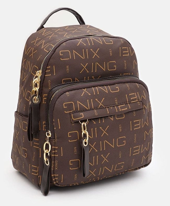 Практичный женский рюкзак коричневого цвета Monsen 88838 modnotak фото №2