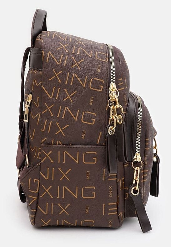 Практичный женский рюкзак коричневого цвета Monsen 88838 modnotak фото №4