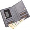 Темно-сірий жіночий гаманець з натуральної шкіри Tony Bellucci (12464) - 5