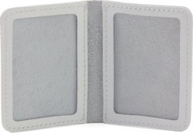 Біла обкладинка для посвідчення водія із натуральної шкіри BlankNote (50239)