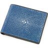 Синє портмоне зі справжньої шкіри морського ската STINGRAY LEATHER (024-18565) - 1