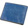 Синее портмоне из настоящей кожи морского ската STINGRAY LEATHER (024-18565) - 2