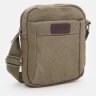 Зелена чоловіча сумка на плече із щільного текстилю Monsen 71539 - 2