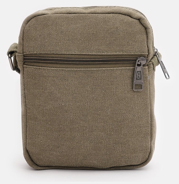 Зелена чоловіча сумка на плече із щільного текстилю Monsen 71539