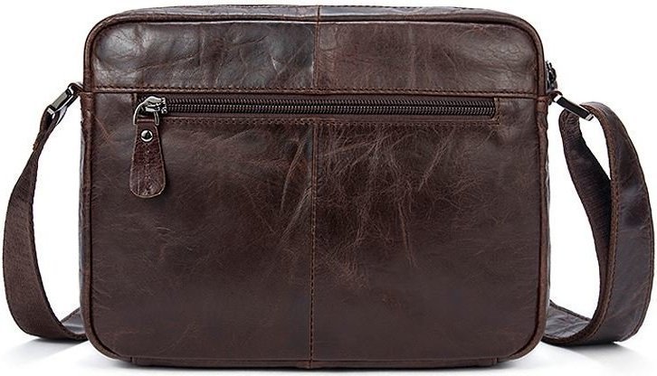Мужская сумка на плечо из натуральной коричневой кожи VINTAGE STYLE (14767)