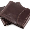 Темно-коричневий недорогий затиск для грошей ST Leather (16846) - 1