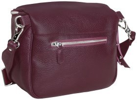 Женская бордовая сумка кросс боди из натуральной кожи Vip Collection 102439