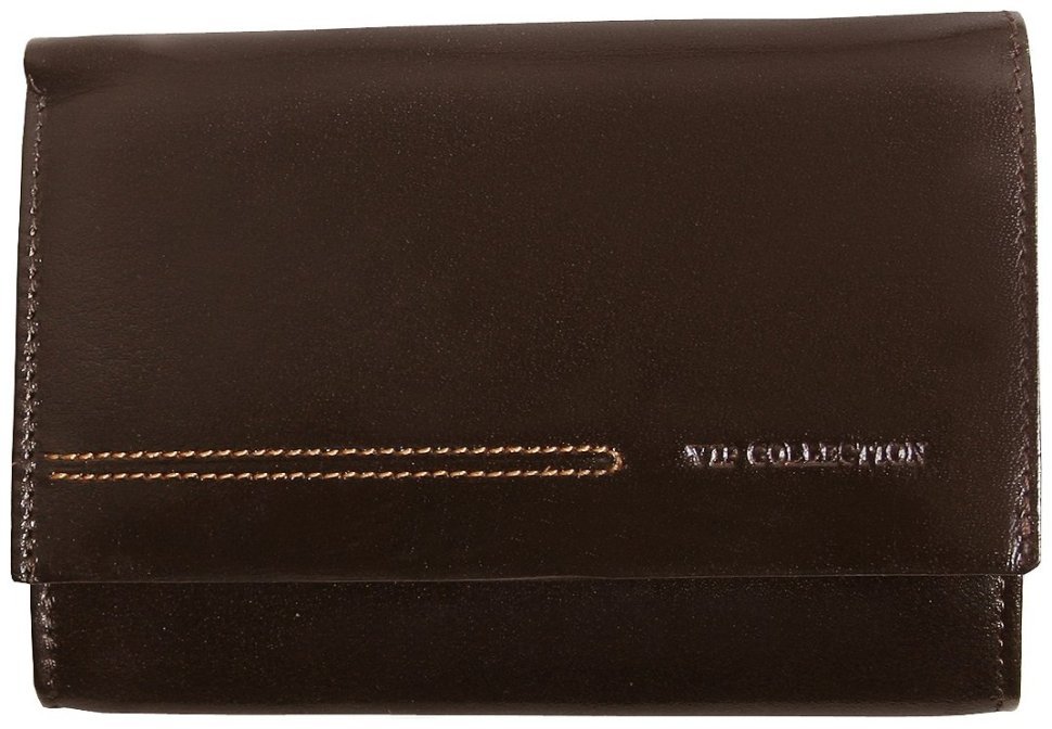 Коричневый женский кошелек London из натуральной кожи Vip Collection 102539 modnotak фото №1