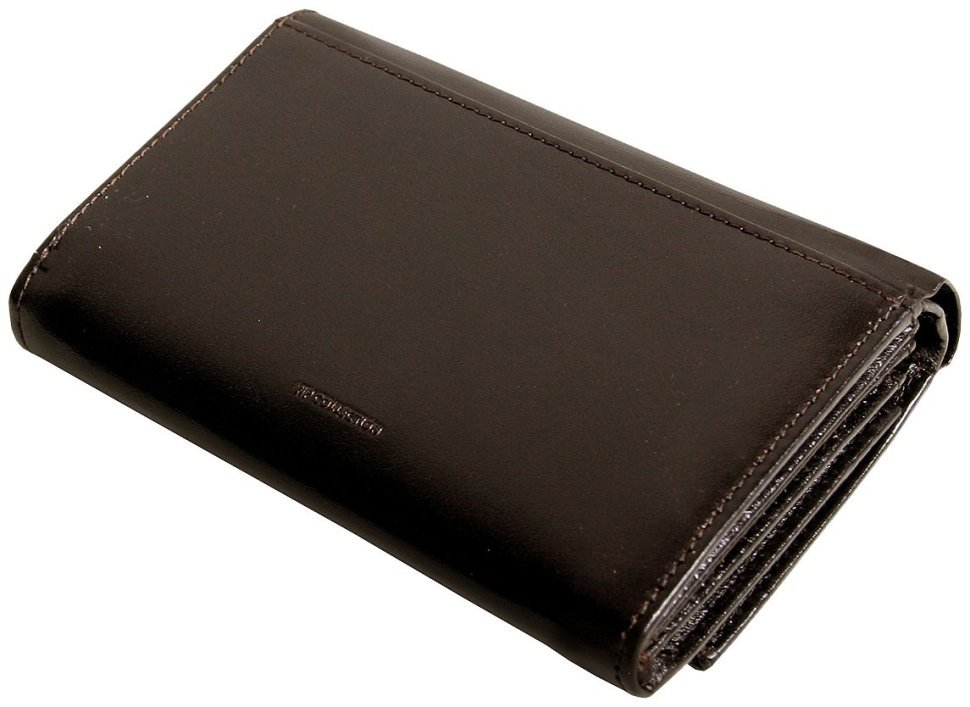 Коричневый женский кошелек London из натуральной кожи Vip Collection 102539 modnotak фото №2