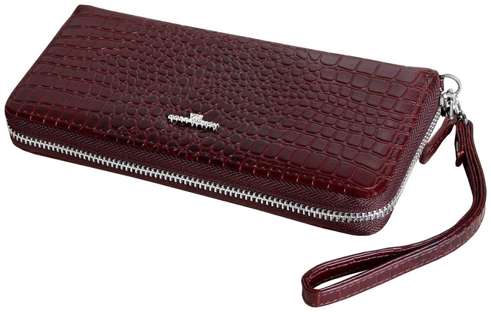 Коричневий клатч під рептилію на блискавці Vip Collection 102639 фото №1 Коричневий клатч під рептилію на блискавці Vip Collection 102639 modnotak фото №1