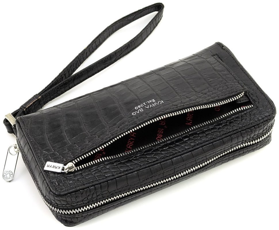 Фирменная мужская барсетка - клатч из натуральной кожи с тиснением крокодила Karya (Турция) (10512) фото №6 Фирменная мужская барсетка - клатч из натуральной кожи с тиснением крокодила Karya (Турция) (10512) modnotak фото №6