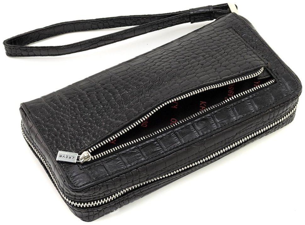 Фирменная мужская барсетка - клатч из натуральной кожи с тиснением крокодила Karya (Турция) (10512) фото №7 Фирменная мужская барсетка - клатч из натуральной кожи с тиснением крокодила Karya (Турция) (10512) modnotak фото №7