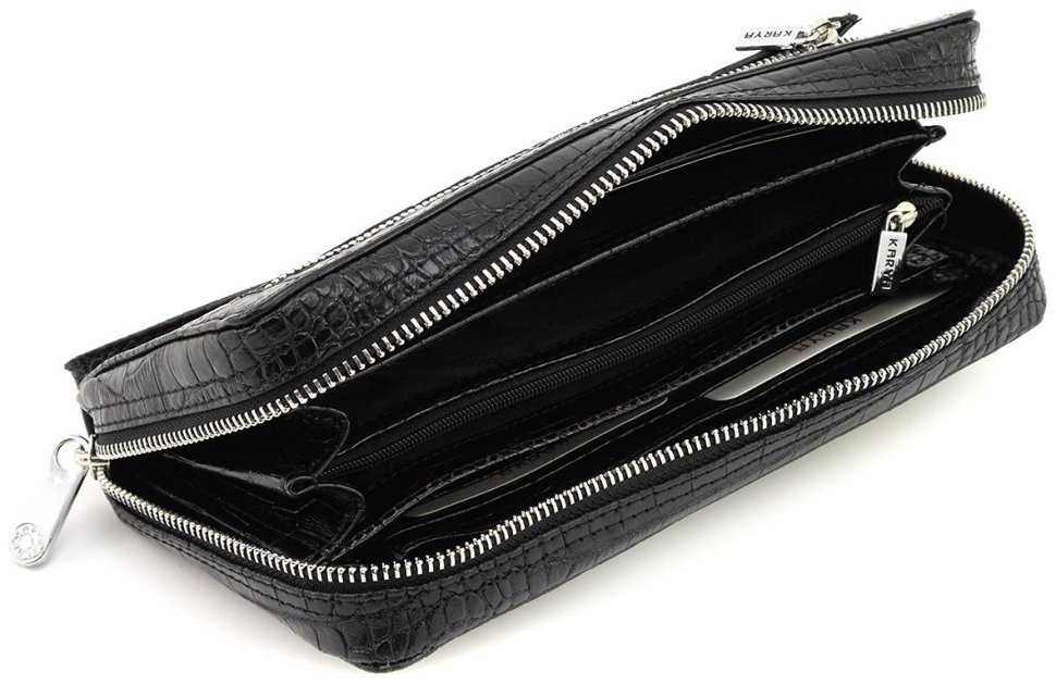 Фирменная мужская барсетка - клатч из натуральной кожи с тиснением крокодила Karya (Турция) (10512) фото №9 Фирменная мужская барсетка - клатч из натуральной кожи с тиснением крокодила Karya (Турция) (10512) modnotak фото №9
