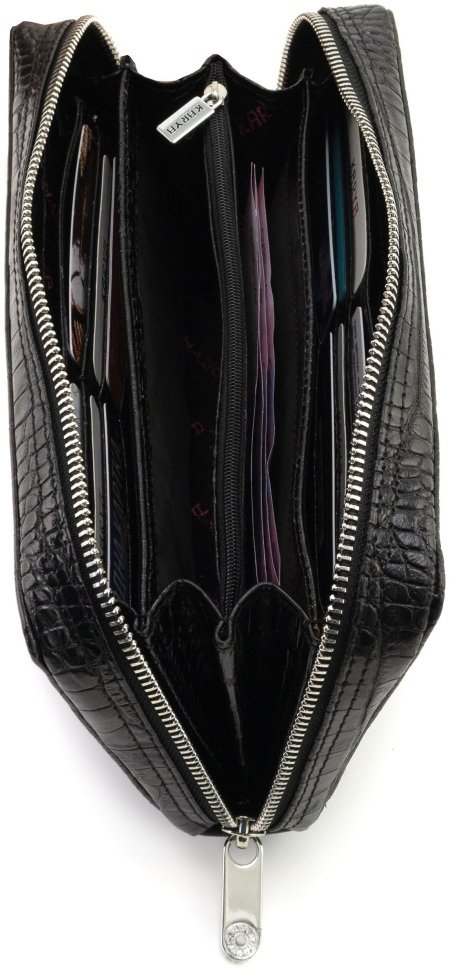 Фирменная мужская барсетка - клатч из натуральной кожи с тиснением крокодила Karya (Турция) (10512) фото №3 Фирменная мужская барсетка - клатч из натуральной кожи с тиснением крокодила Karya (Турция) (10512) modnotak фото №3