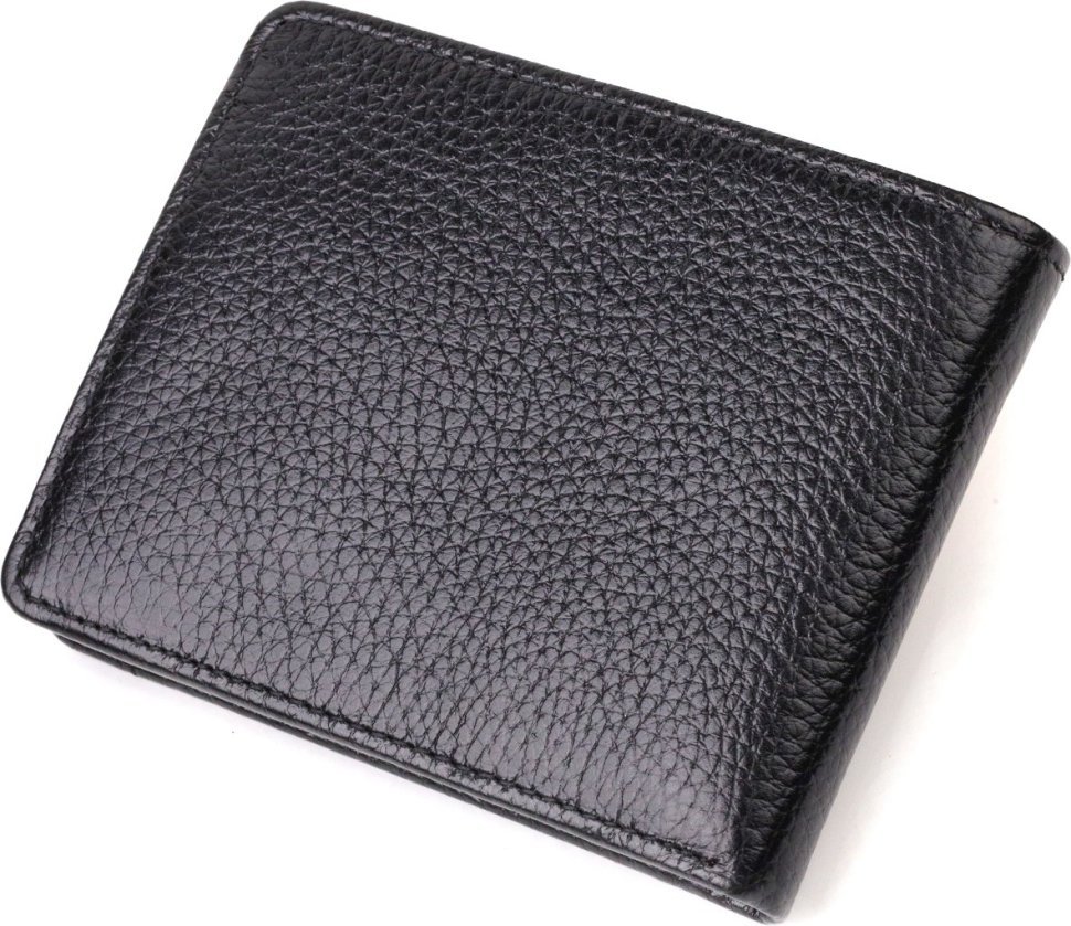 Компактний чоловічий гаманець із натуральної шкіри із вкладишем для посвідчення CANPELLINI (2421875)