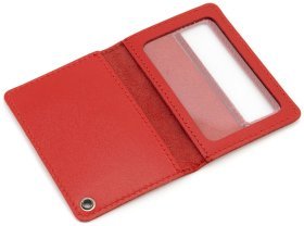 Обложка кожаная красного цвета для служебного удостоверения Leather Collection 103339