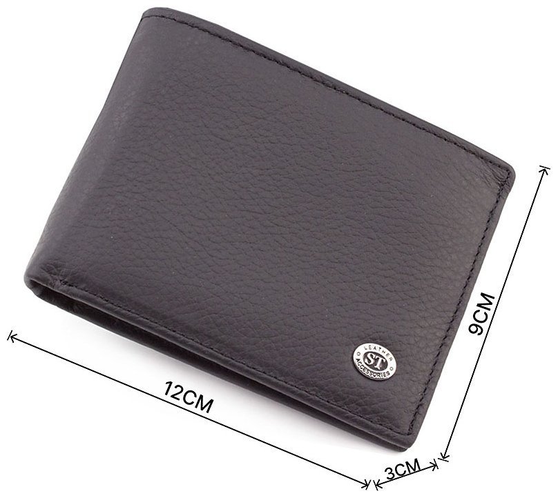 Мужское кожаное портмоне среднего размера ST Leather (18155) modnotak фото №3